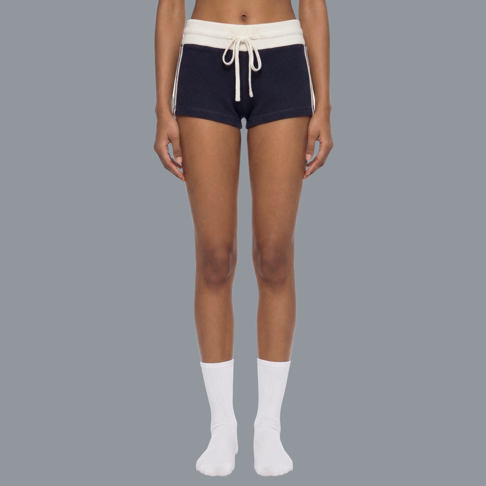 Women's Contrast Stripe Track Shorts
