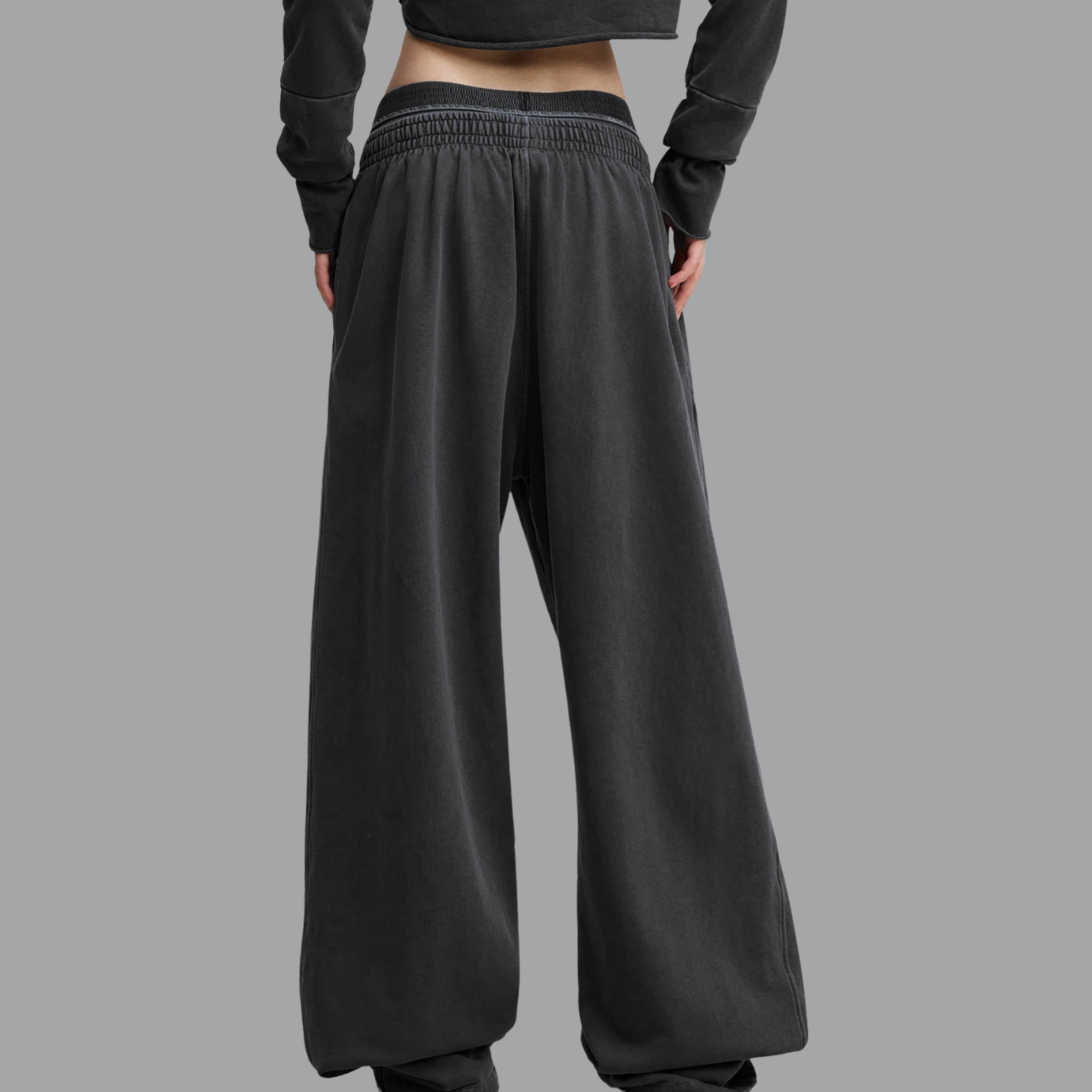 Vintage Washed Waist Pants