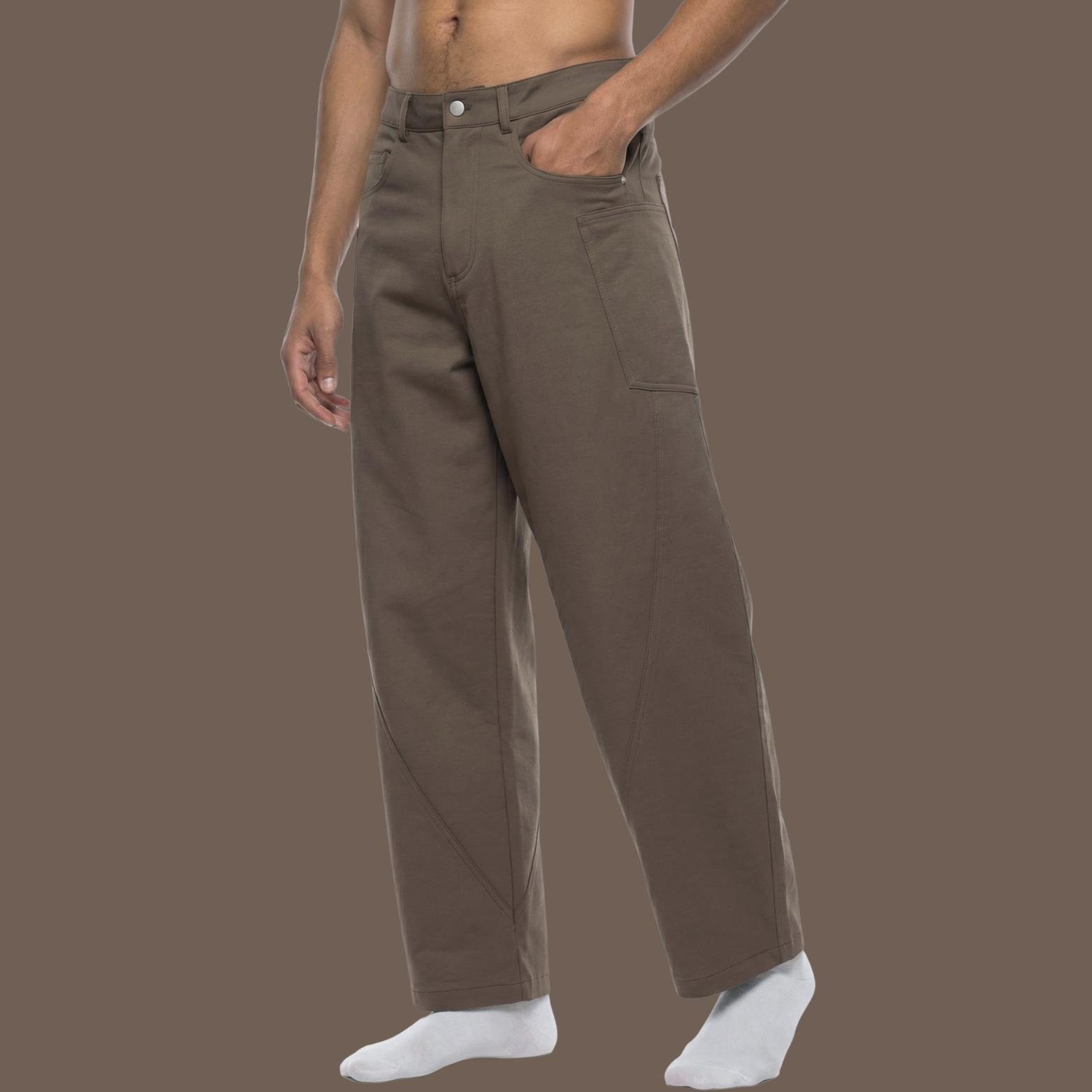 Men's Barrel Leg Pants