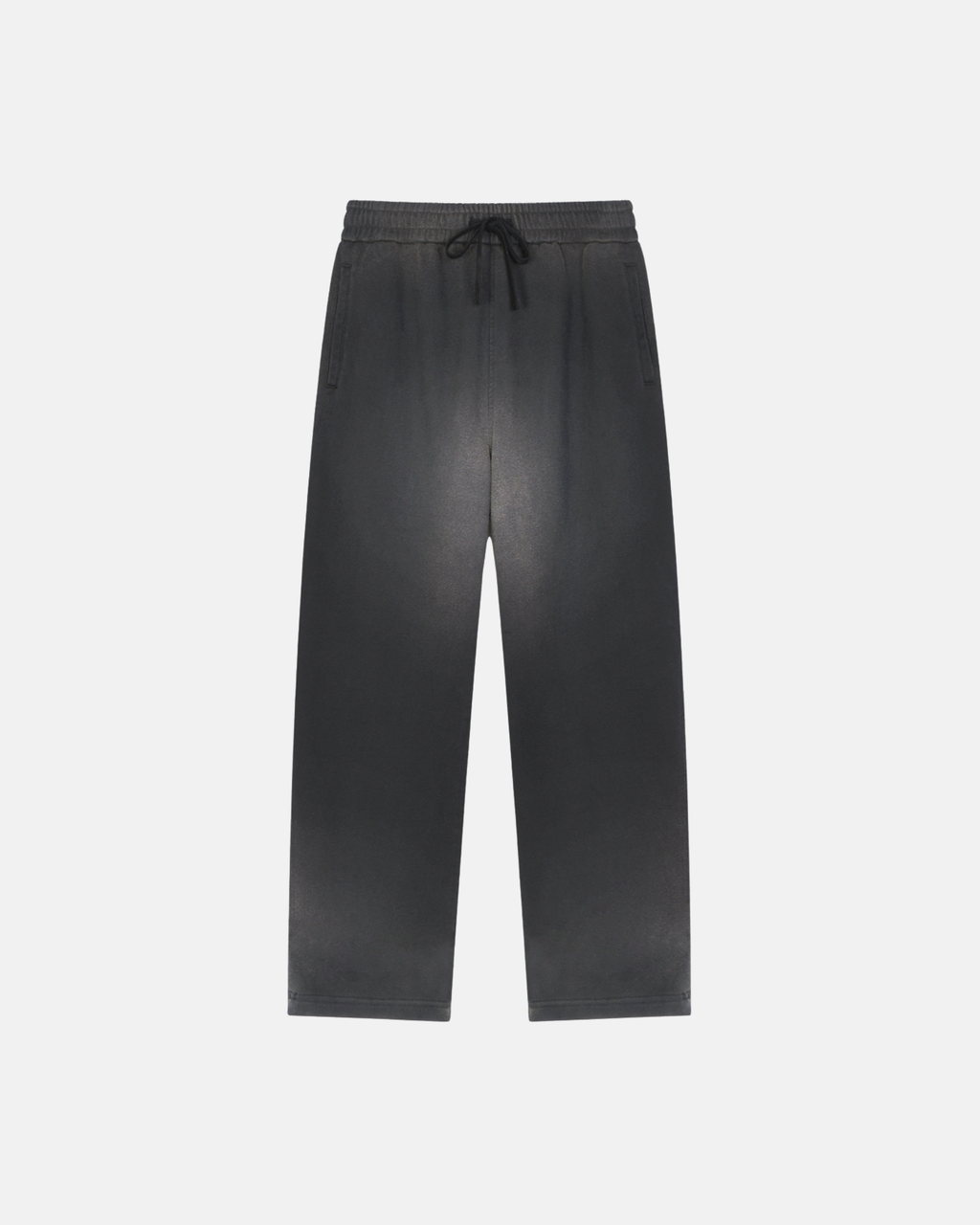 Sun Fade Raw Edge Straight-Leg Sweatpants
