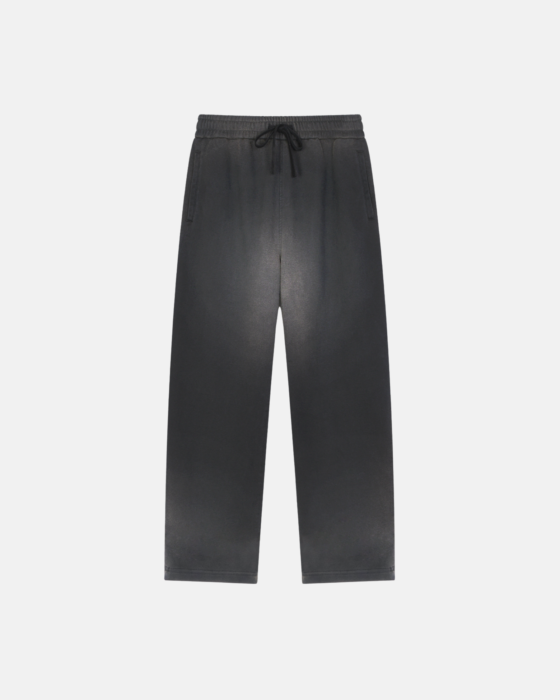 Sun Fade Raw Edge Straight-Leg Sweatpants