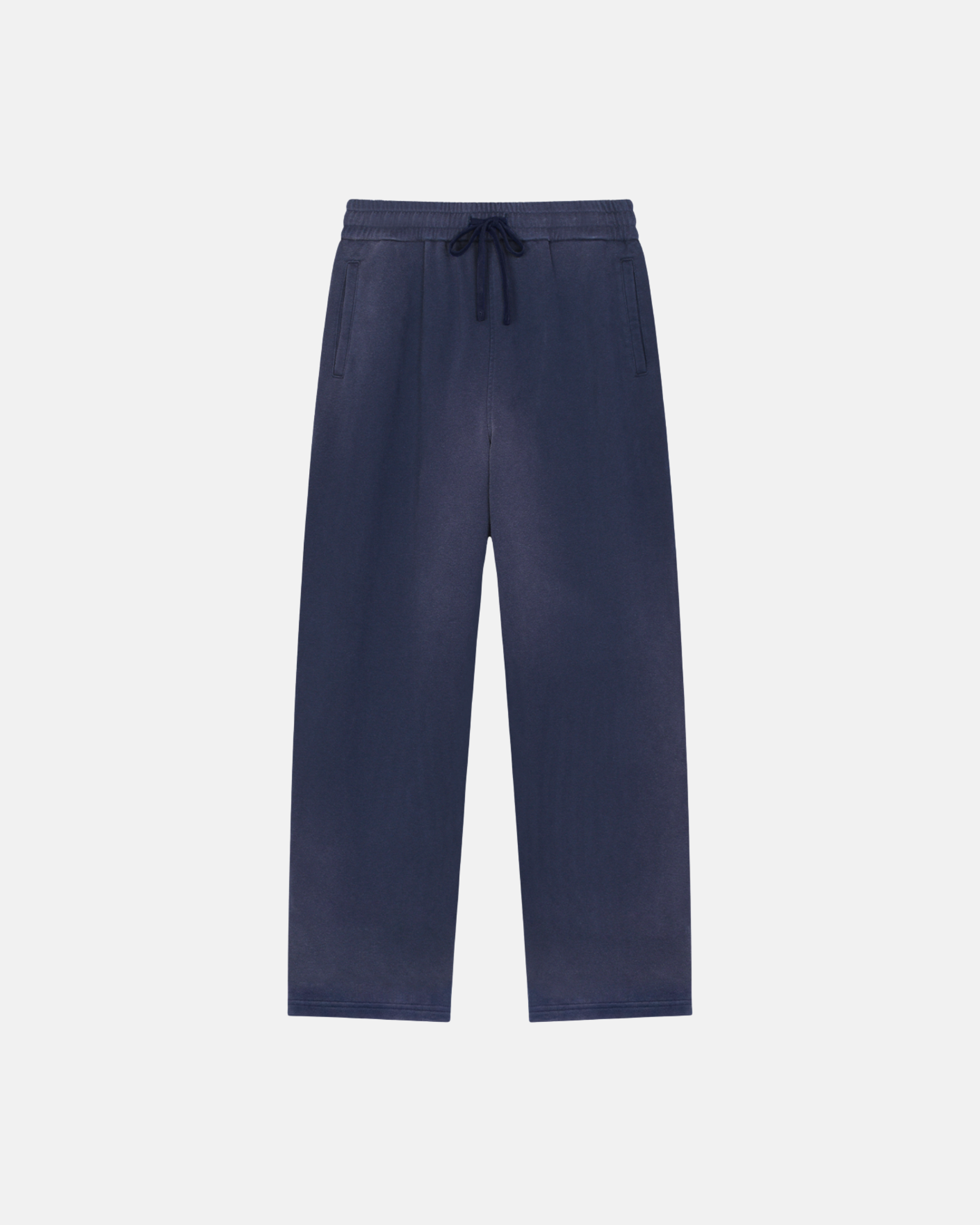 Sun Fade Raw Edge Straight-Leg Sweatpants