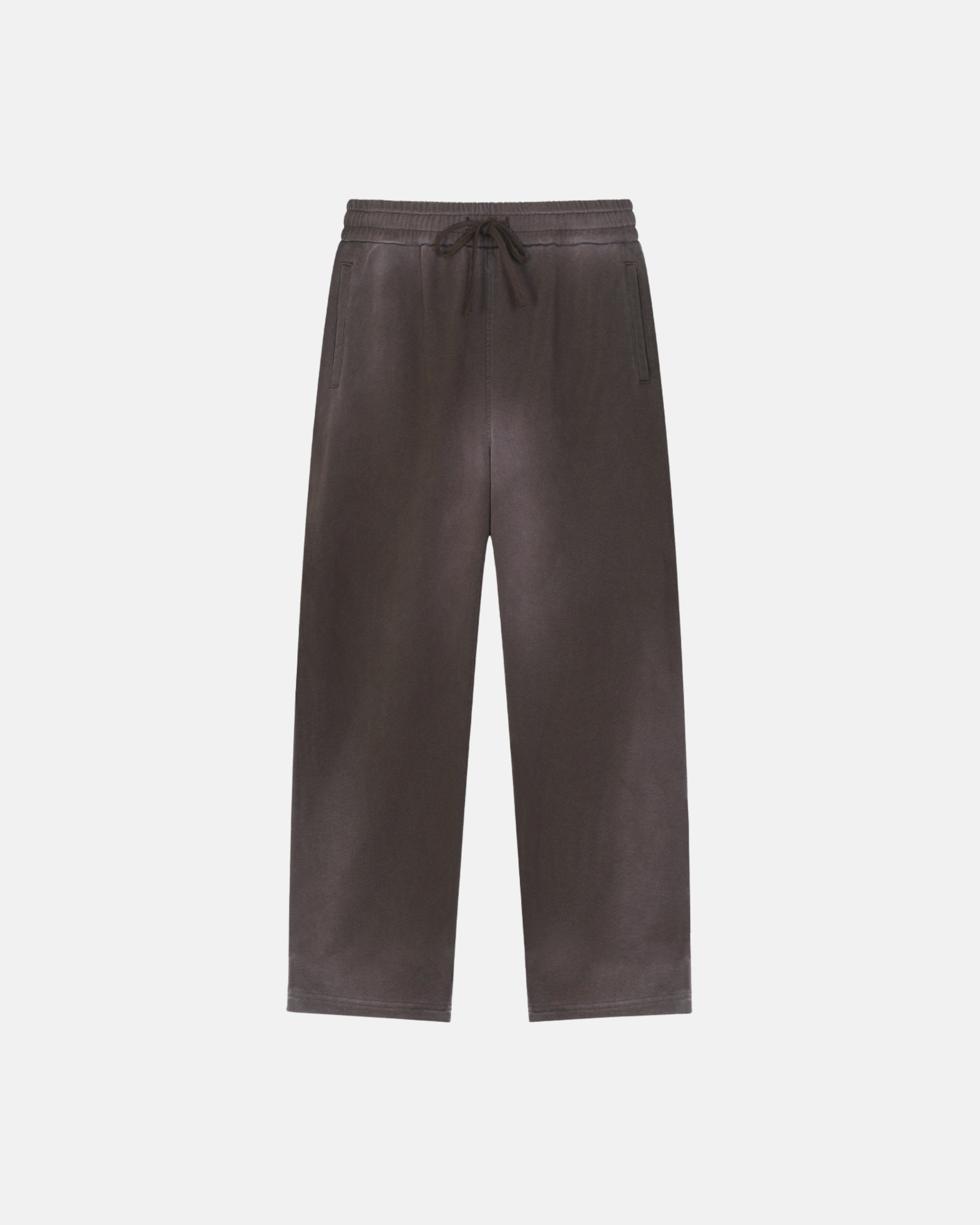 Sun Fade Raw Edge Straight-Leg Sweatpants