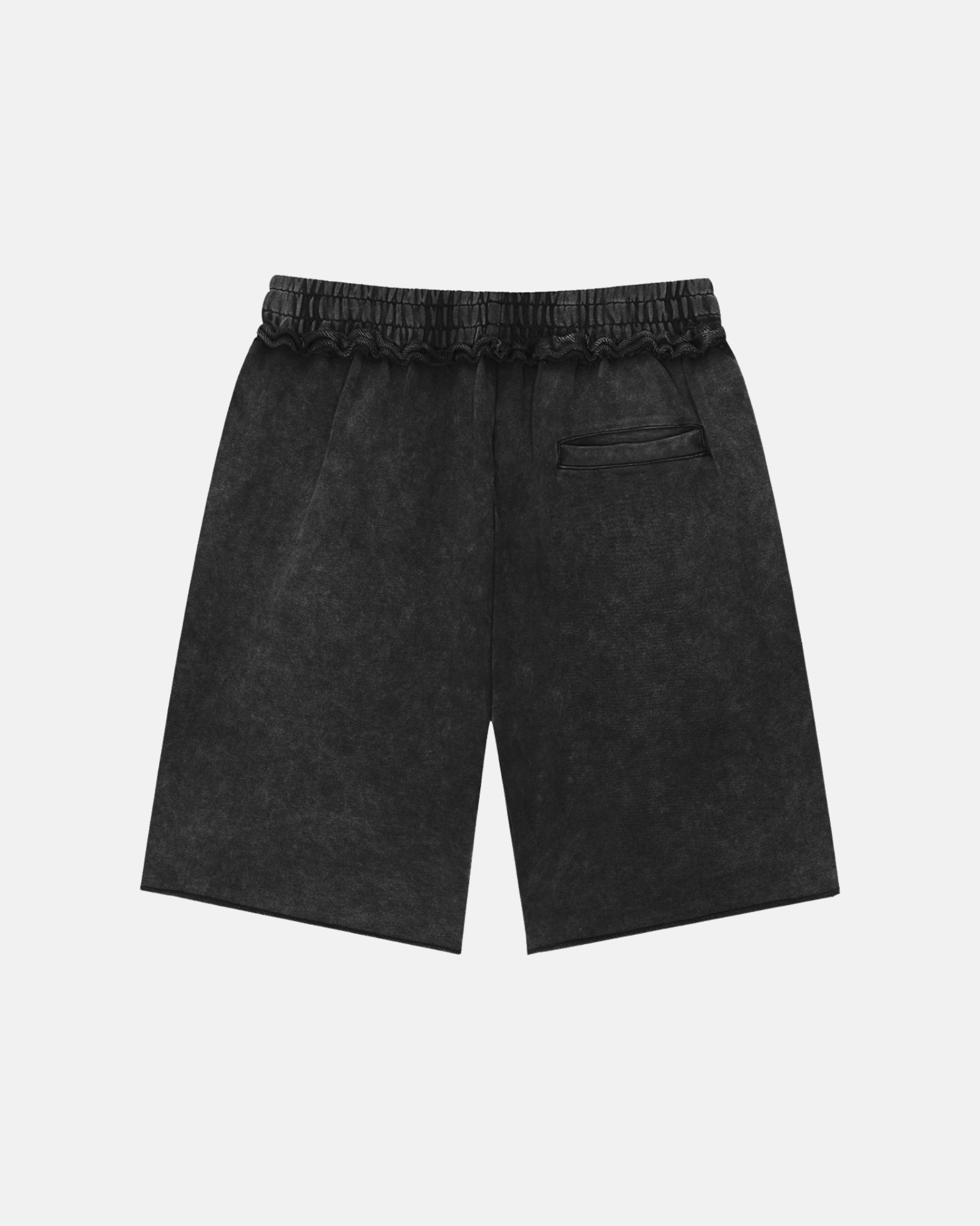 Unisex Mineral Wash Raw Edge Shorts