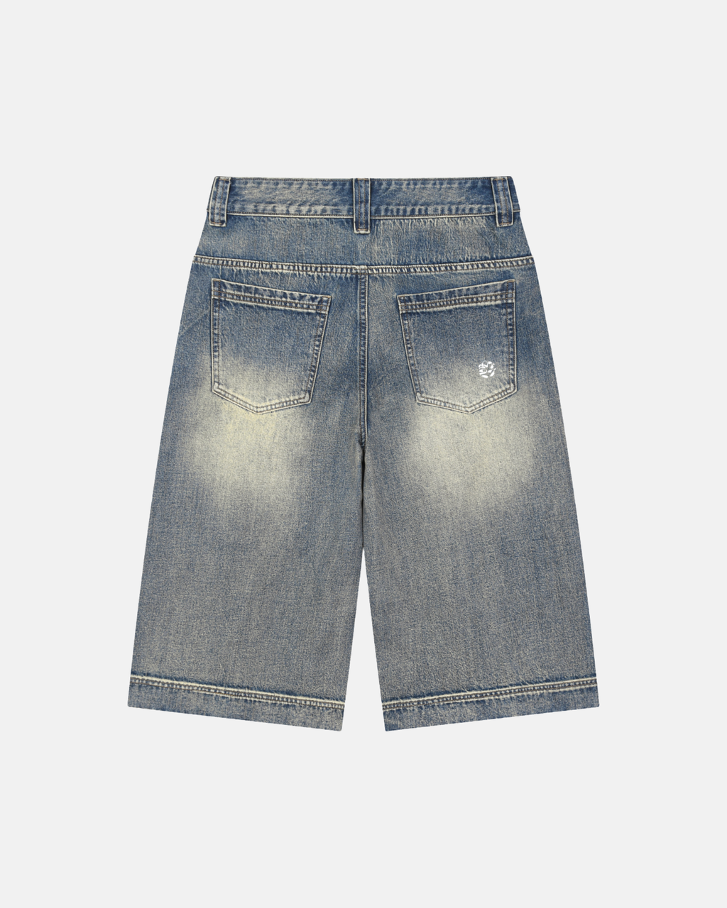 Vintage Wash Baggy Denim Shorts