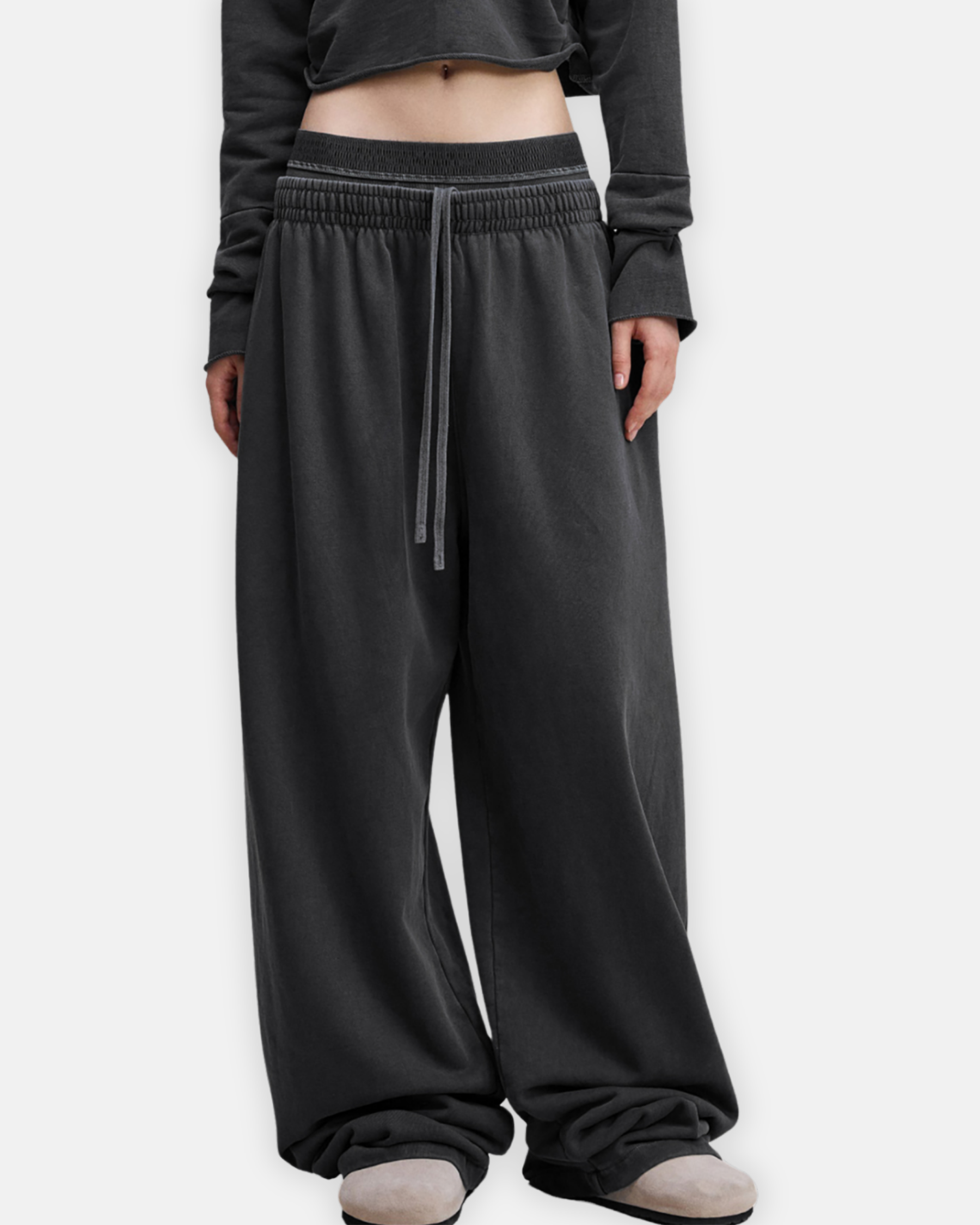 Vintage Washed Waist Pants