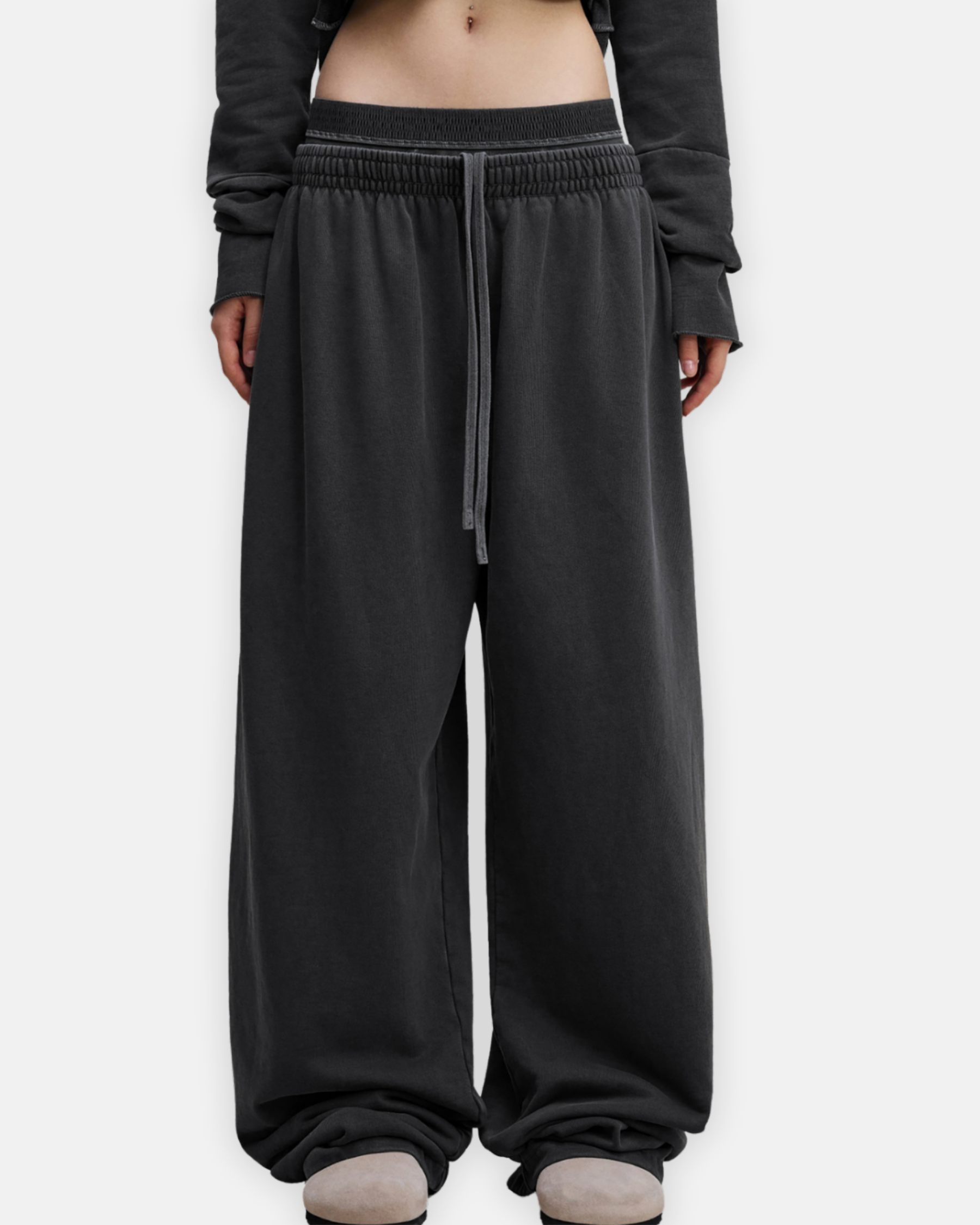 Vintage Washed Waist Pants