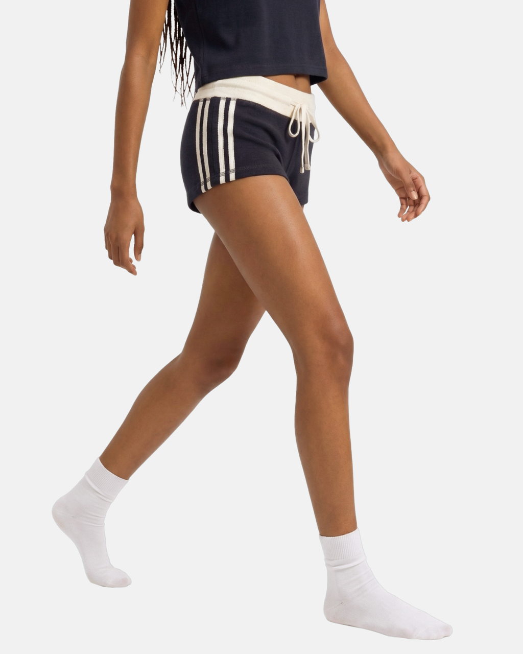 Women's Contrast Stripe Track Shorts