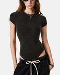 Women's Mineral Wash Crewneck Bodysuit
