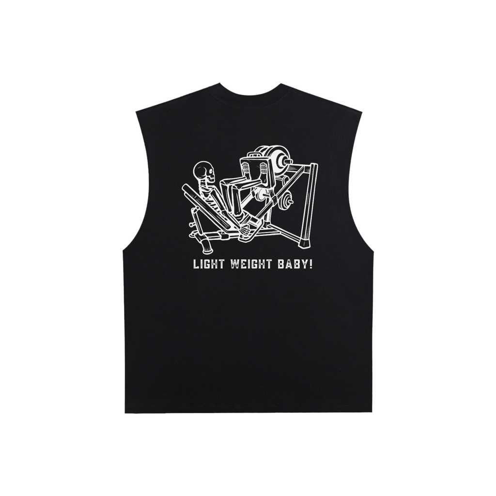 Raw Edge Cotton Tank Top