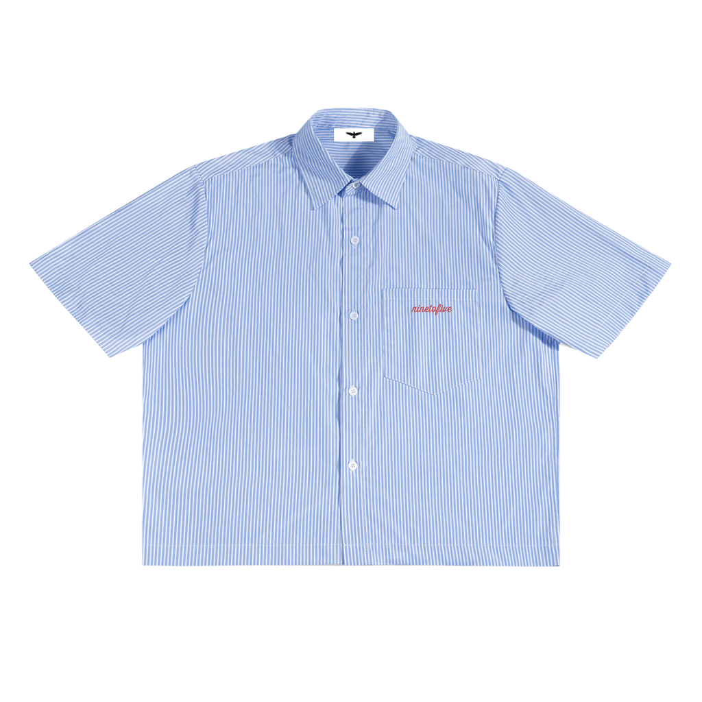 Where the fck is Friday? Oversized Boxy Stripe  Shirt