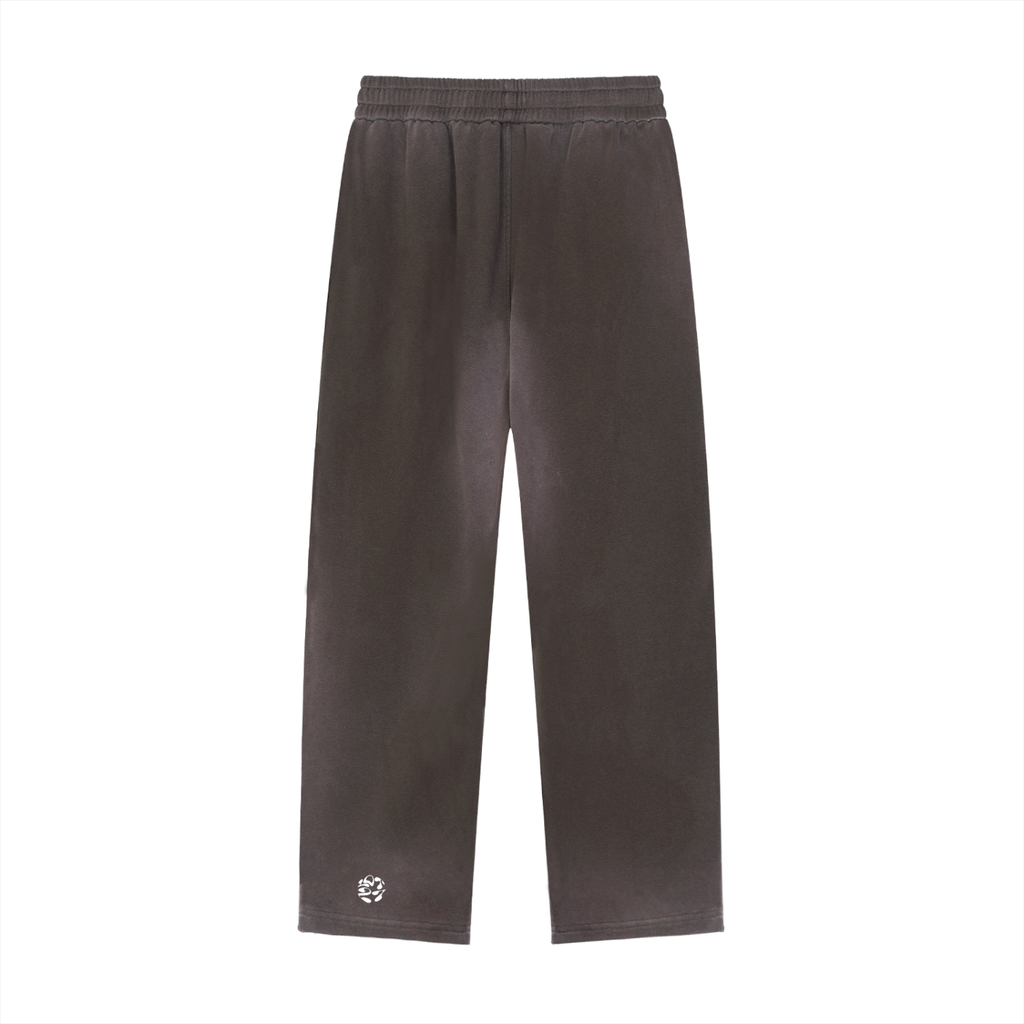 Sun Fade Raw Edge Straight-Leg Sweatpants