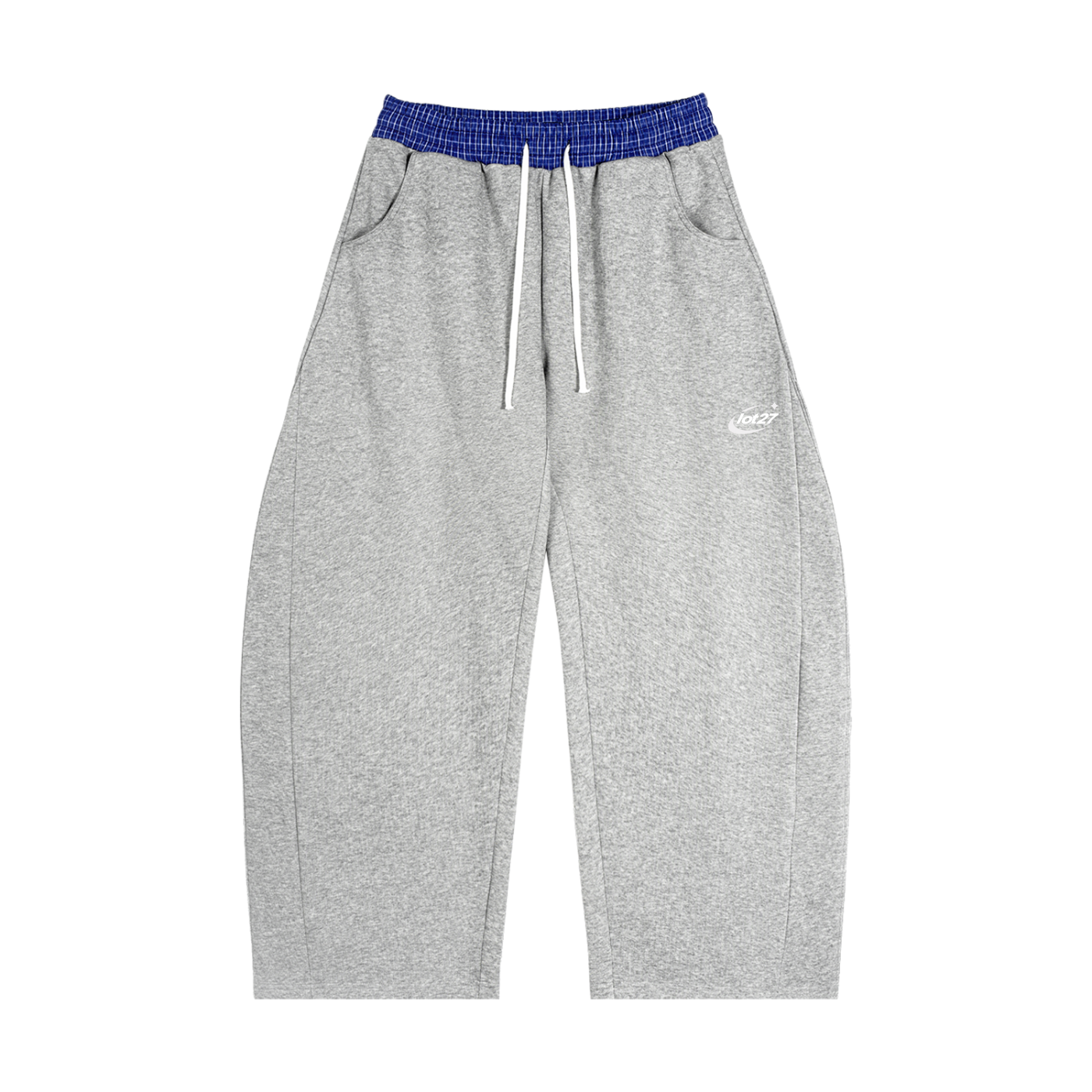 Plaid Waistband Sweatpants