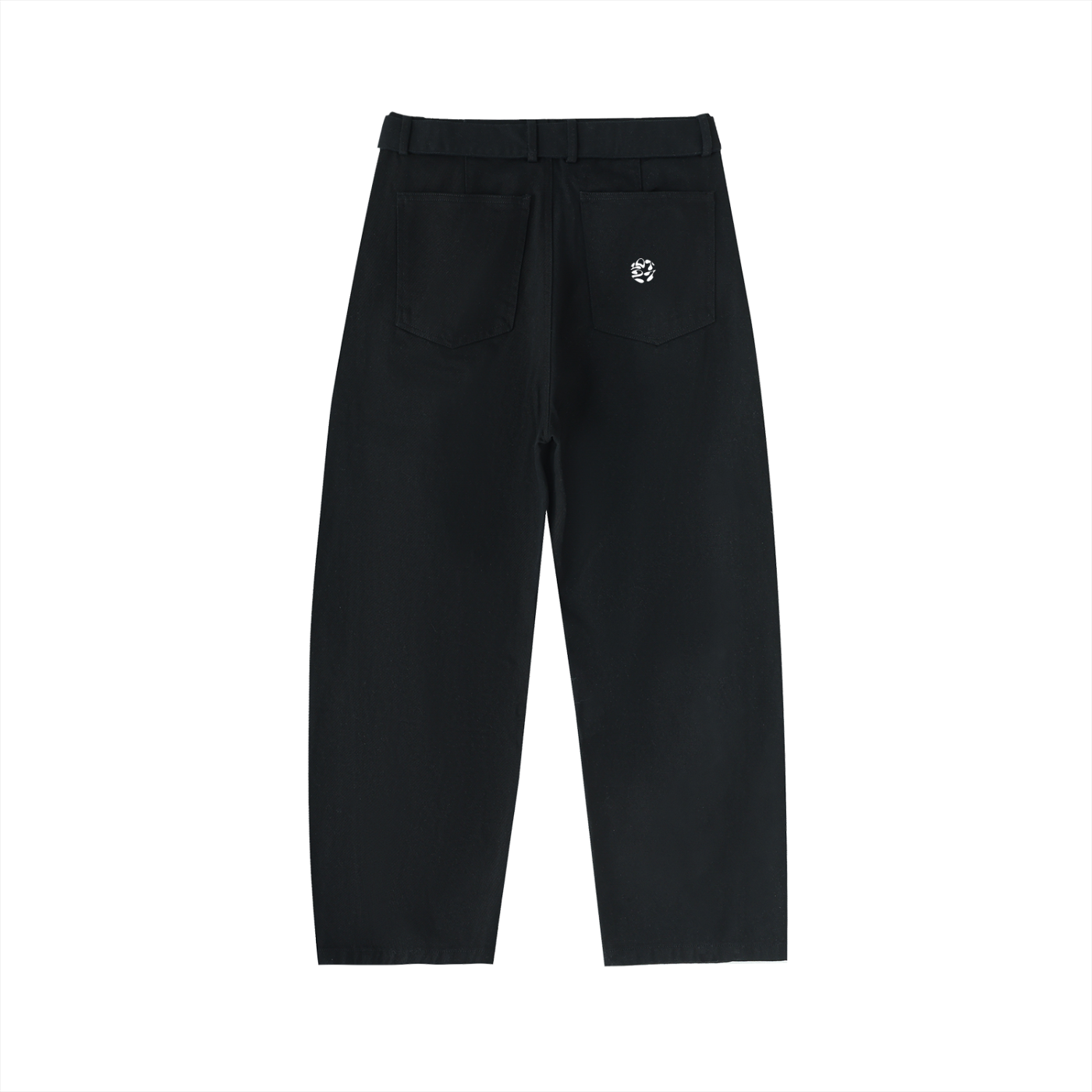 Belted Barrel-leg Chino Pants